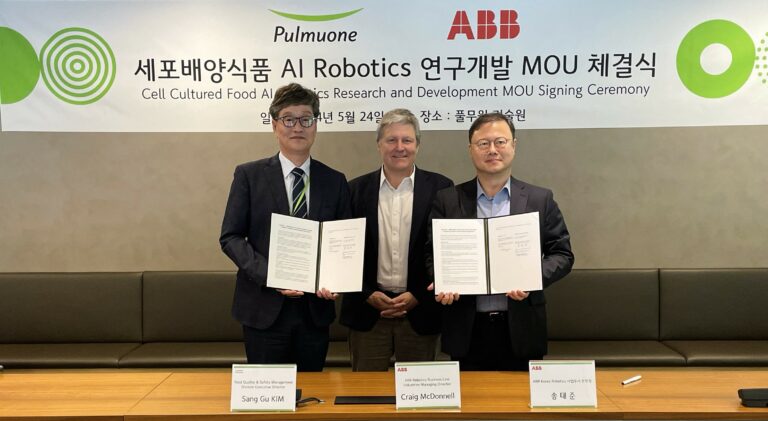 풀무원, 세계적인 로봇 자동화 기업 ABB와 수산세포배양식품 사업화 위한 공동 연구개발 업무협약